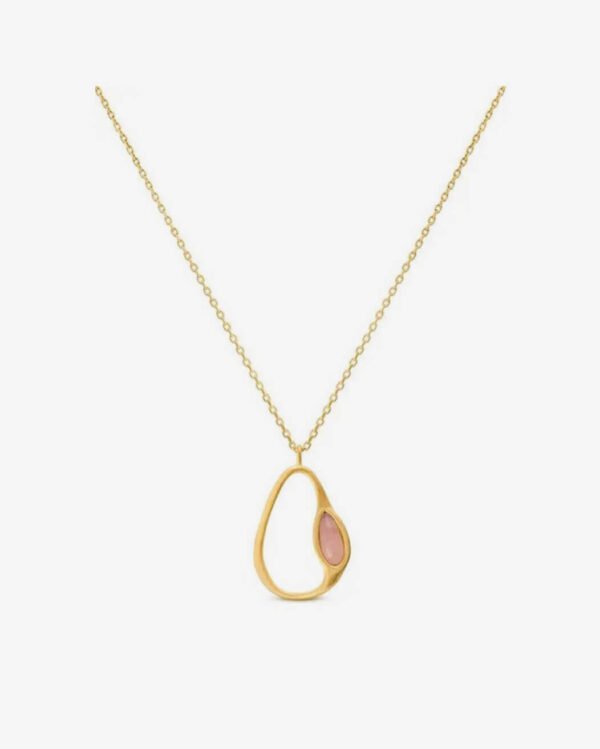 Crimson Pearl Pendant Necklace